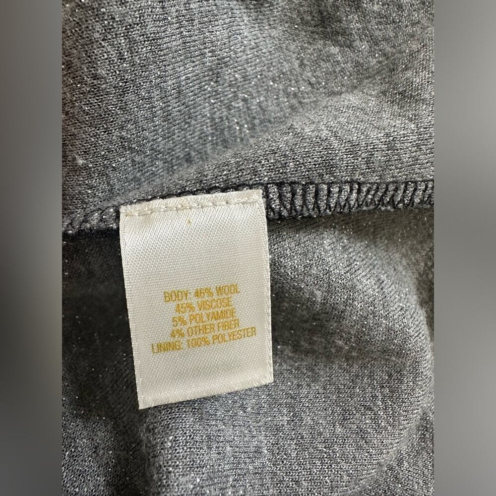 Kate Spade Silver Metallic Bow Wool Blend Fit and Flare Dress Pockets Size 2 - Picture 7 of 7